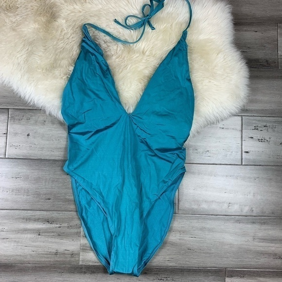 NWT Bikini Lab Teal One Piece Swim Suit Size S - Picture 3 of 6